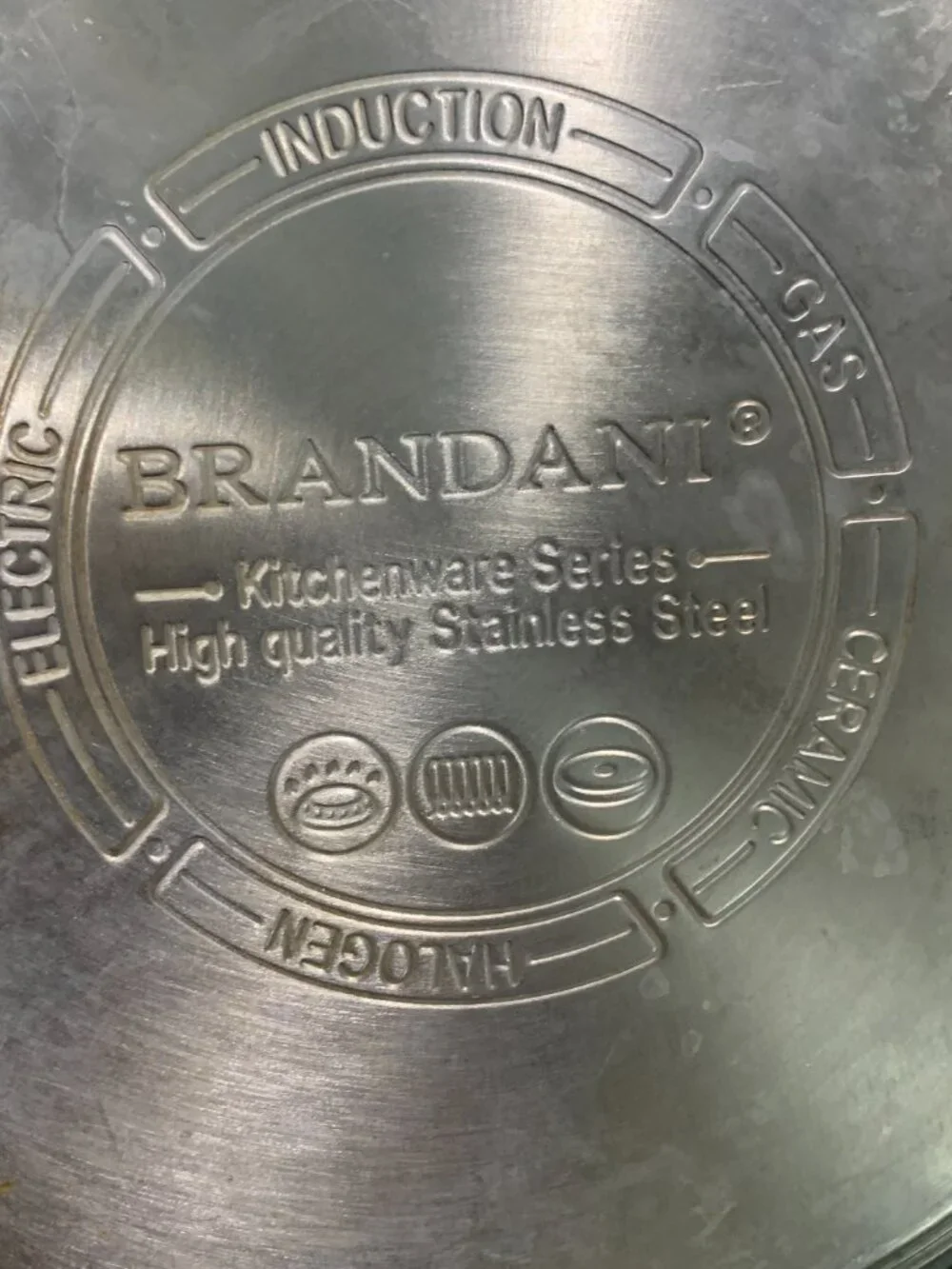 Brandani Kitchenware Stainless Steel Whistling Tea Kettle Stovetop Compatible